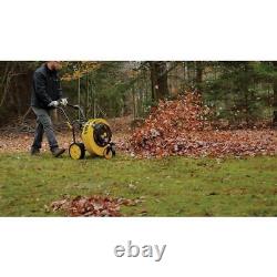Champion Power Equipment Gas Leaf Blower with Swivel Front Wheel 1300 CFM 224CC