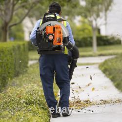 Commercial 63CC 2-Stroke Gas Powered Leaf Blower Grass Blower Gasoline Backpack