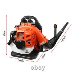 Commercial Backpack Leaf Blower Gas Powered 175 MPH 42.7CC 2 Stroke Engine Tool