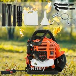 Commercial Backpack Leaf Blower Gas Powered Grass Lawn Blower 2 Stroke 63CC US