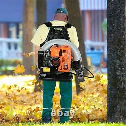 Commercial Gas Leaf Blower Backpack Gas-powered Blower 2-Strokes 63CC 3HP USA
