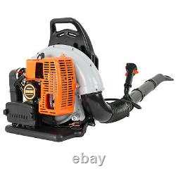 Commercial Gas Powered Grass Lawn Blower Backpack Leaf Blower 63CC 2 Stroke