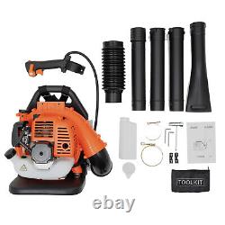 Commercial Gas Powered Leaf Blower Backpack Grass Blower 2 Stroke 42.7CC Engine