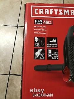 Craftsman CMXGAAH46BT 46cc 2-Cycle Gas Backpack Blower- New
