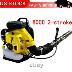 EB808 Powerful 80cc 2-Cycle Motor Gas 850 CFM 230 MPH Backpack Leaf Blower