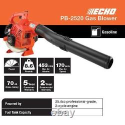 ECHO Leaf Blower 170 MPH 25.4 cc Gas 2-Stroke Commercial Handheld Recoil Start