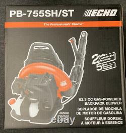 ECHO PB-755SH/ST 63.3cc Gas Backpack Leaf Blower 233 MPH NIB Tube Controls