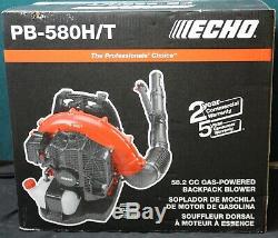 Echo PB-580HT 216 MPH 517 CFM 58.2cc Gas 2-Stroke Cycle Backpack Leaf Blower NEW