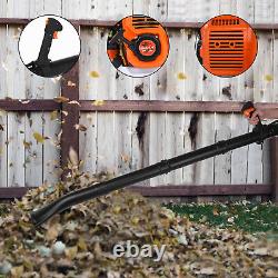 Gas Leaf Blower Backpack 2-Stroke Cycle Commercial Heavy Duty Grass Yard Cleanup