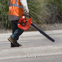 Gas Leaf Blower Handheld 2-Stroke Cycle Commercial Heavy Duty Grass Yard Cleanup