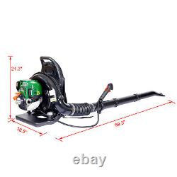 Gas Powered Backpack Leaf Blower 37.7cc 4-Stroke Gas 580 CFM Powerful Clearing