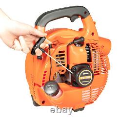 Hand Held Leaf Blower Handheld Gas Powered Cleaning 25.4CC Leaf Sweeper 2 Stroke