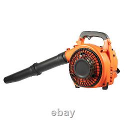 Hand Held Leaf Blower Handheld Gas Powered Cleaning 25.4CC Leaf Sweeper 2 Stroke