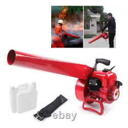 Handheld Gas Powered Leaf Blower Sweeper Dust Cleaner Air-cooling System 7000r/m