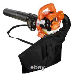 Handheld Leaf Blower 424Cfm 26cc Gas Powered Leaf Blower Dual-Purpose(Orange)