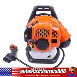 High Performance Gas Powered Back Pack Leaf Blower 2-Stroke 42.7CC 6800r/min New