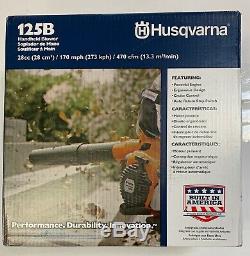 Husqvarna 125B 28-cc 2-Cycle 170-MPH Handheld Gas Leaf Blower New