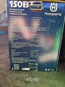 Husqvarna 150BT Backpack Gas Leaf Blower 50.2cc 2.15HP Brand New