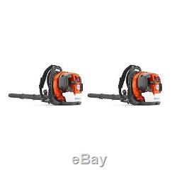 Husqvarna 65.6cc 2-Cycle 232 MPH Commercial Gas Leaf Blower Backpack (2 Pack)