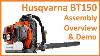 Husqvarna Bt150 Backpack Leaf Blower Un Boxing Overview And Demo