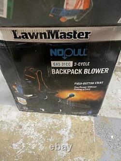 Lawnmaster Leaf Blower Backpack Gas Electronic Start Outdoor 175MPH 470 CFM 31cc
