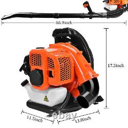 Leaf Backpack 3.2HP 52CC Gas Powered EPA Debris Blower 2Stroke withPadded Harness