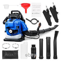 Leaf Blower, 75.6CC Gas Powered Backpack Leaf Blower, 4-Stroke Snow Blower