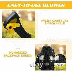MELLCOM XWLB20-009 52 Cubic Centimeter Backpack Gas Power Handheld Leaf Blower