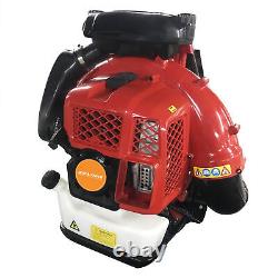 New 2-Stroke Gas Backpack Leaf Blower 80CC Gas Powered Backpack Snow Blower