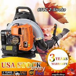 New 65CC 2 Stroke Backpack Gas Powered Leaf Blower Commercial Grass Lawn Blower