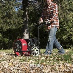 New Walk Behind Leaf Blower Gas Powered Lawn Sweeper 1200 CFM 150 MPH