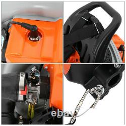 Powerful 80cc 2-Cycle Motor Gas 850 CFM 230 MPH Backpack Leaf Blower Orange