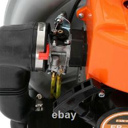 Powerful 80cc 2-Cycle Motor Gas 850 CFM 230 MPH Backpack Leaf Blower Orange