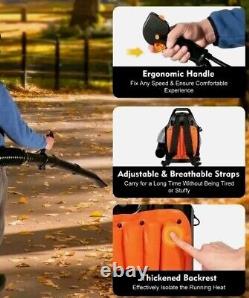 Powerful Backpack Strap 65CC Gas Powered Leaf Blower Fall Autumn Winter Snow