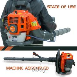 Professional Gas Backpack Leaf Blower Lightweight 2-Cycle 43CC 550CFM 190MPH