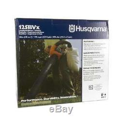 RFRB Husqvarna 125BVx 28cc 2-Cycle Gas Powered Leaf Blower Vacuum- For Parts