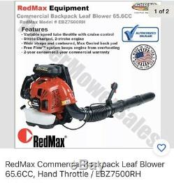RedMax EBZ7500RH 236 MPH 112 Db 65.6 Cc Gas-powered Backpack Leaf Blower