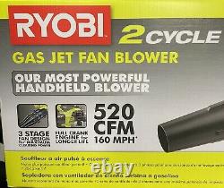 Ryobi 2 Cycle Gas Jet Fan Blower 25 cc 520 CFM 160 MPH Model RY25AXBVNM