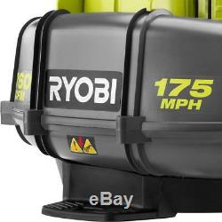 Ryobi Leaf Blower Backpack Gas Contoured Harness Powerful 175 MPH 760 CFM 38cc