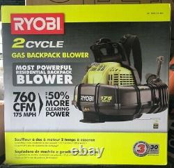 Ryobi RY38BP 175 MPH 760 CFM 2 Cycle Backpack Blower NEW