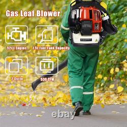 SESSLIFE Backpack Leaf Blower, 52CC 2-Cycle Gas-Powered Leaf Blower for Leaves S