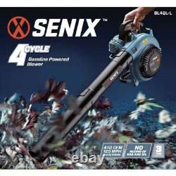 Senix Leaf Blower 26.5 cc Gas 4 Cycle Handheld Interchangeable Nozzle Connection
