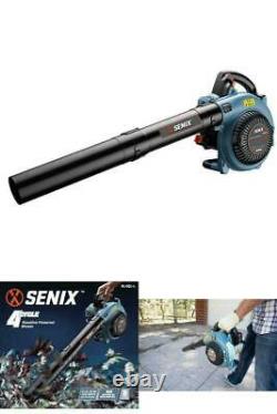 Senix Leaf Blower 26.5 cc Gas 4-Cycle Handheld Interchangeable Nozzle Connection