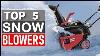 Top 5 Best Snow Blowers In 2025