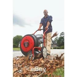 Troy-Bilt Gas Leaf Blower Walk Behind Rubberized Grip Handle Ball-Bearing Wheels