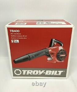 Troy-Bilt Handheld Leaf Blower 400-CFM 2-Cycle 25-Cc Gas Adjustable Speed Red