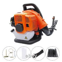 USED! Gas Powered Leaf Blower Grass Lawn Cleaner 28CC 2-Stroke Backpack 42.7CC