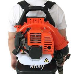 2-stroke 32cc Gas Backpack Leaf Blower Powered Debris With Padded Harness Nouveau