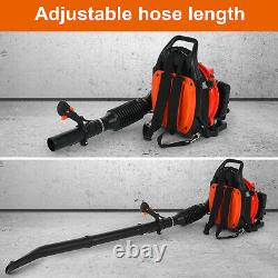 63cc 2-temps Back Pack Leaf Blower High Performance Gas Powered Us Stock