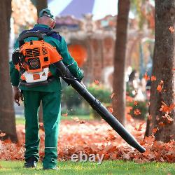 63cc Gas Backpack Feuille Blower Commercial Home 2-stroke 230 Mph Easy Start Orange